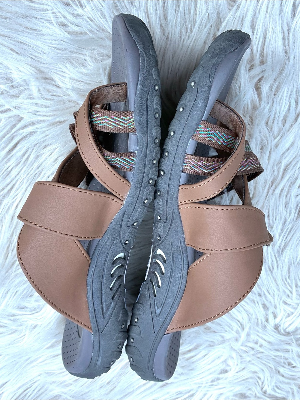 Skechers Women’s Reggae Sunday Stroll Slide Sandals Sz 8 - Picture 5 of 8